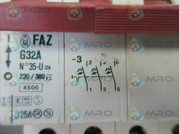 KLOCKNER MOELLER FAZ-G32A-3-HI10 CIRCUIT BREAKER  UNMP