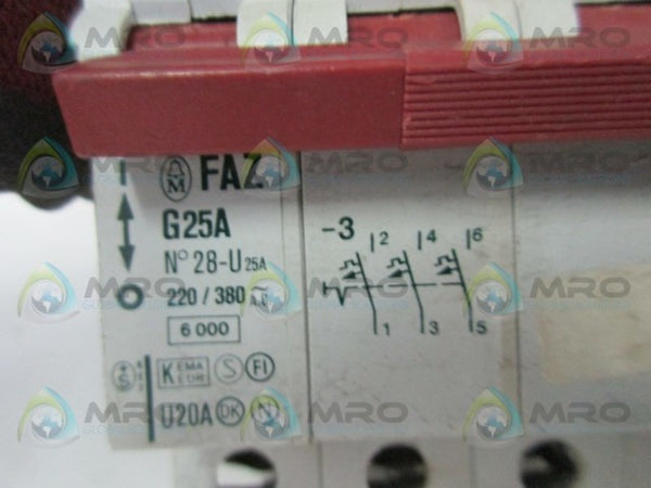 KLOCKNER MOELLER FAZ-G25A-3-HI10 CIRCUIT BREAKER  UNMP