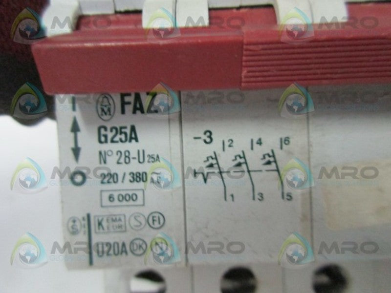 KLOCKNER MOELLER FAZ-G25A-3-HI10 CIRCUIT BREAKER  UNMP