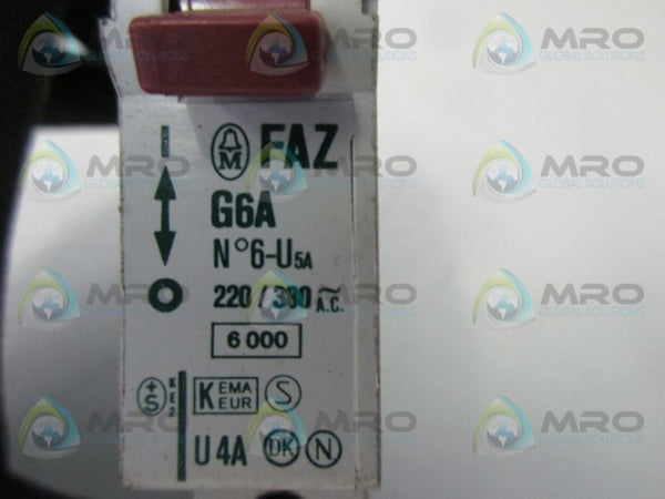 KLOCKNER MOELLER FAZ-G6A CIRCUIT BREAKER  UNMP