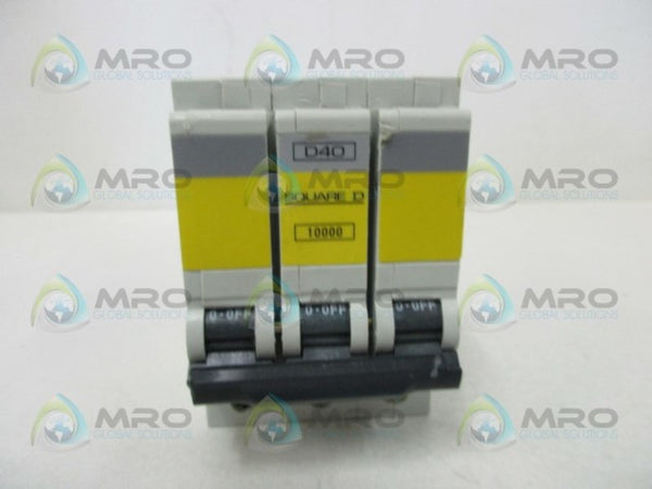 SQUARE D QO340ED10 CIRCUIT BREAKER  UNMP
