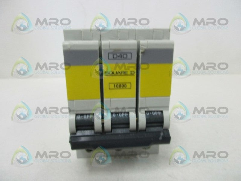 SQUARE D QO340ED10 CIRCUIT BREAKER  UNMP