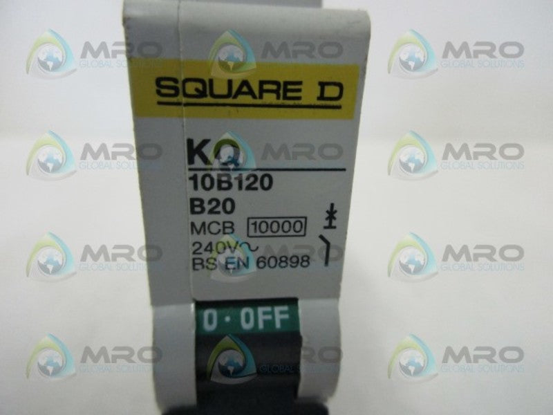 SQUARE D KQ10B120 CIRCUIT BREAKER 20A  UNMP
