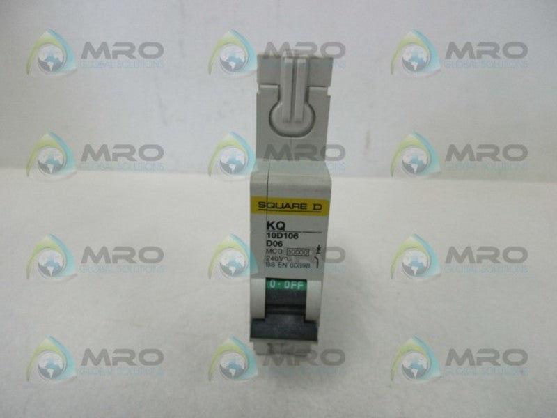 SQUARE D KQ10D106 CIRCUIT BREAKER 6A  UNMP