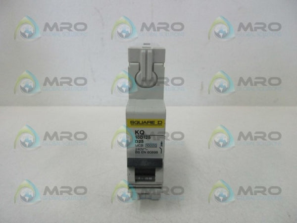 SQUARE D KQ10D125 CIRCUIT BREAKER 25A  UNMP