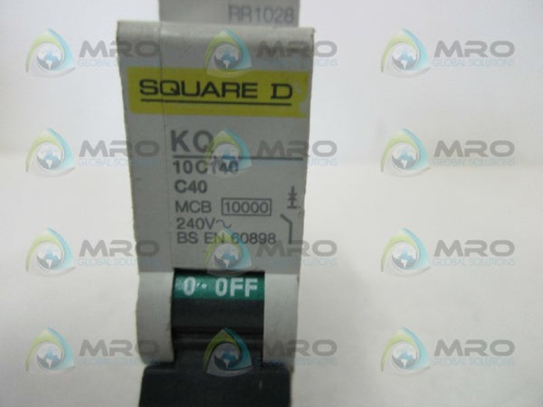 SQUARE D KQ10C140 CIRCUIT BREAKER 40A  NSNP