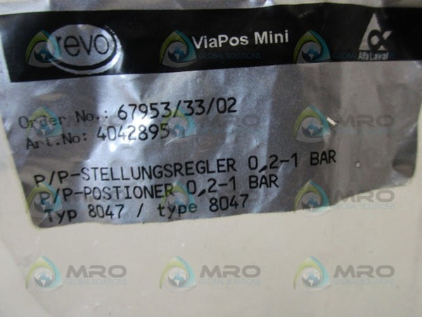 ALFA LAVAL TYPE 8047 POSTIONER  NSMP