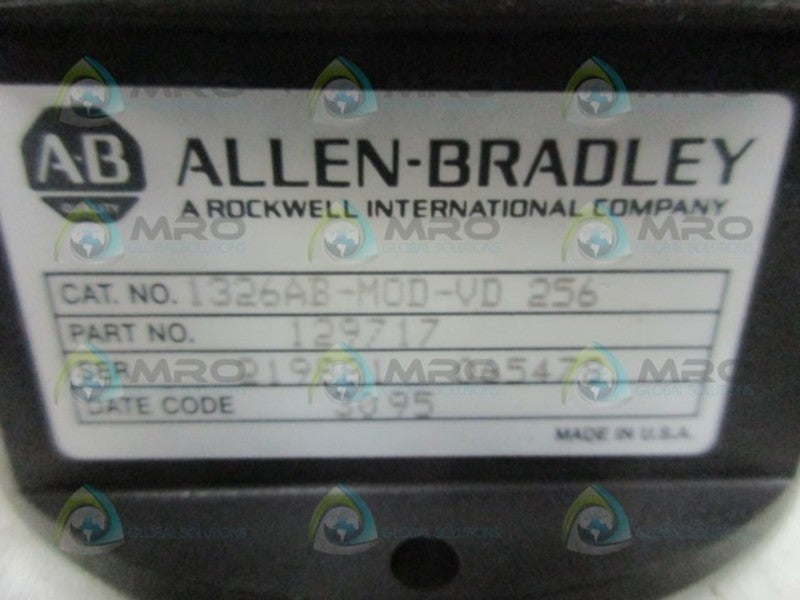 ALLEN BRADLEY 1326AB-MOD-VD256 RESOLVER ASSEMBLY  UNMP
