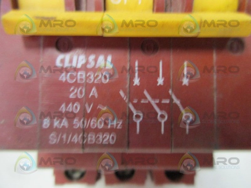 CLIPSAL 4CB320 3P 20A CIRCUIT BREAKER  UNMP