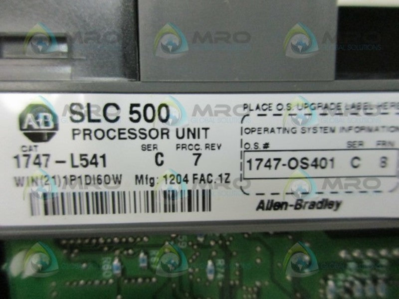 ALLEN BRADLEY 1747-L541 SER. C F/W 8 (NO KEY)  NSMP