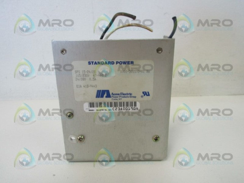ACME ELECTRIC SPS-15-24/28 POWER SUPPLY  UNMP