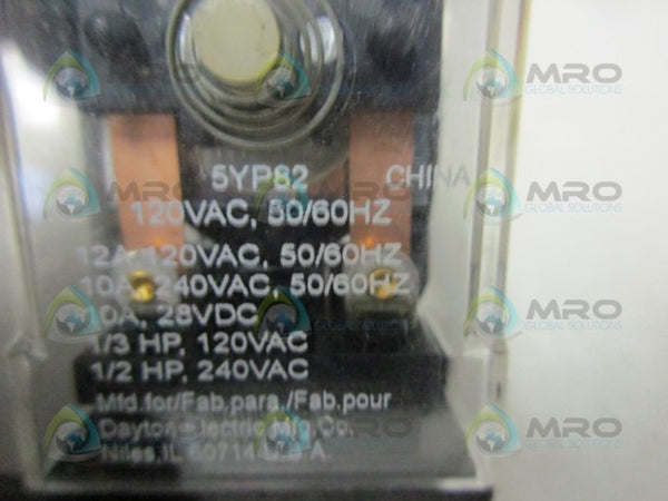 DAYTON 5YP82 RELAY  UNMP