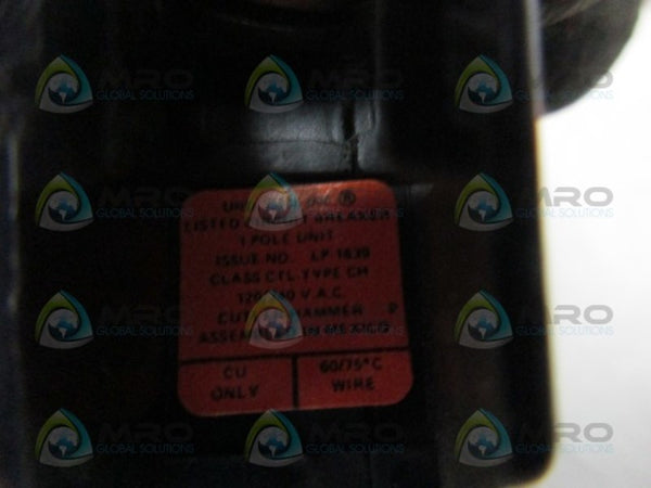 CUTLER HAMMER CH120 CIRCUIT BREAKER 20A 120/240VAC UNMP