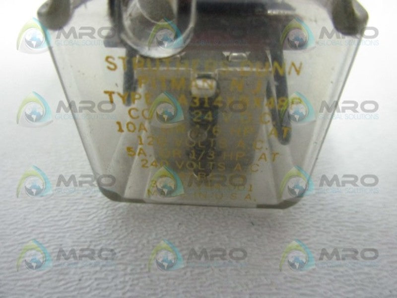 STRUTHERS-DUNN A314XBX48P RELAY 24VDC  UNMP