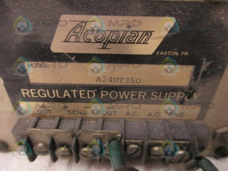ACOPIAN A24MT350 POWER SUPPLY (AS PICTURED)  UNMP