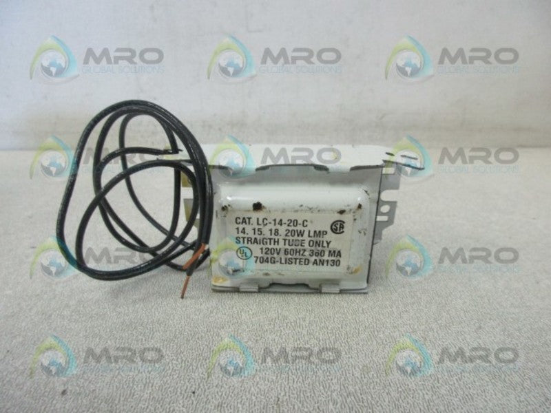 ADVANCE LC-14-20-C BALLAST MAGNETIC  UNMP