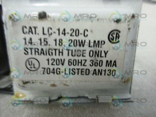 ADVANCE LC-14-20-C BALLAST MAGNETIC  UNMP