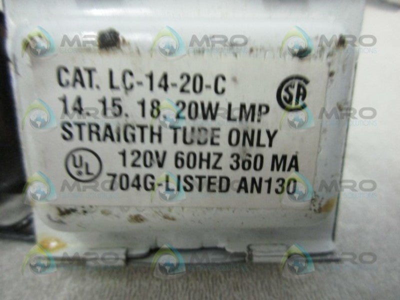 ADVANCE LC-14-20-C BALLAST MAGNETIC  UNMP