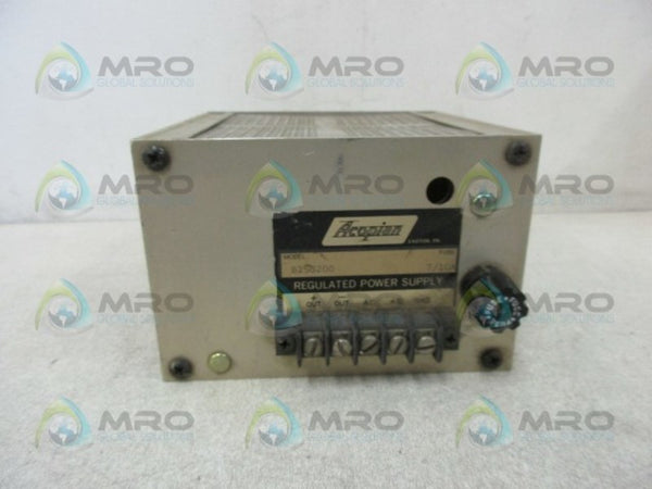 ACOPIAN B15G200 REGULATED POWER SUPPLY  UNMP