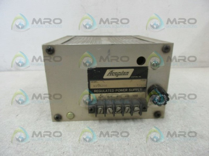 ACOPIAN B15G200 REGULATED POWER SUPPLY  UNMP
