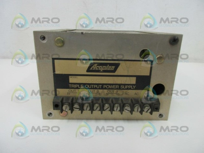 ACOPIAN 51515T5 POWER SUPPLY  UNMP