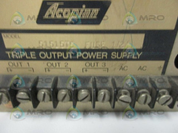 ACOPIAN 51515T5 POWER SUPPLY  UNMP