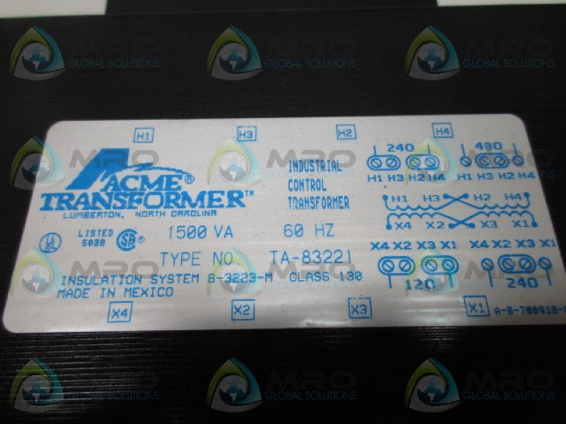 ACME TA-83221 TRANSFORMER  NSMP