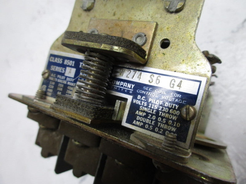 SQUARE D 8501-P04 RELAY  UNMP