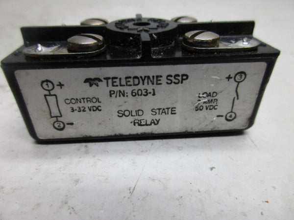 TELEDYNE SSP 603-1 SOLID STATE RELAY  UNMP