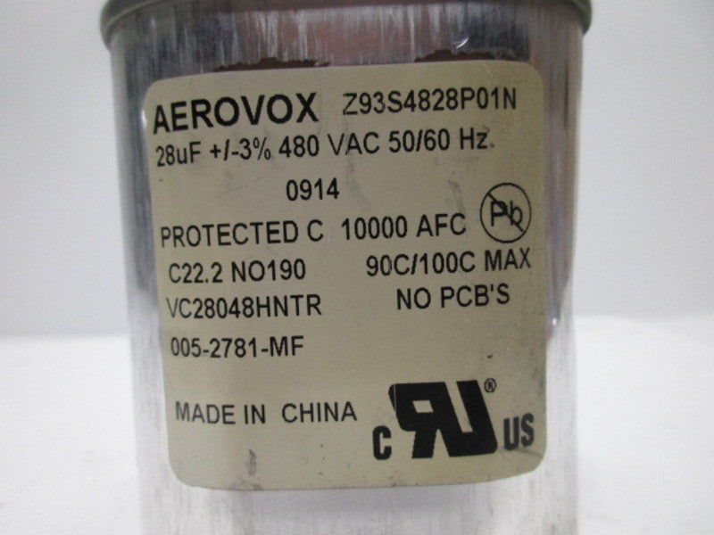 AEROVOX Z93S4828P01N CAPACITOR  UNMP