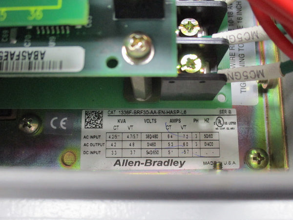 ALLEN BRADLEY 1336F-BRF30-AN-EN-HASP-L6 SER. B  UNMP