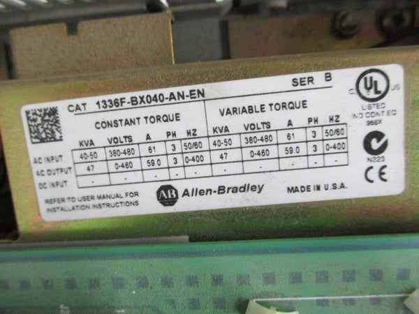 ALLEN BRADLEY 1336F-BX040-AN-EN SER. B  UNMP