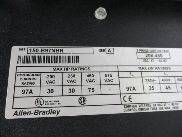 ALLEN BRADLEY 150-B97NBR SER. B (AS PICTURED)  UNMP