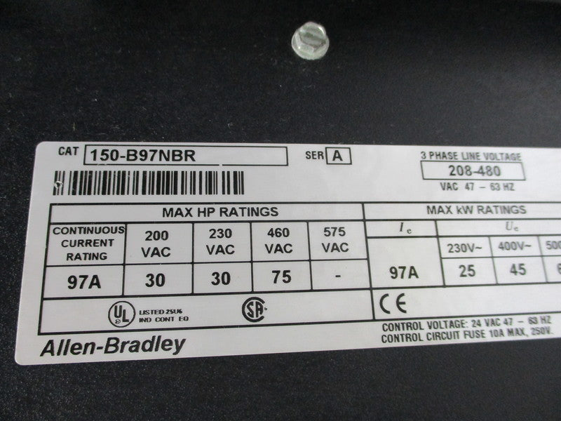 ALLEN BRADLEY 150-B97NBR SER. B (AS PICTURED)  UNMP