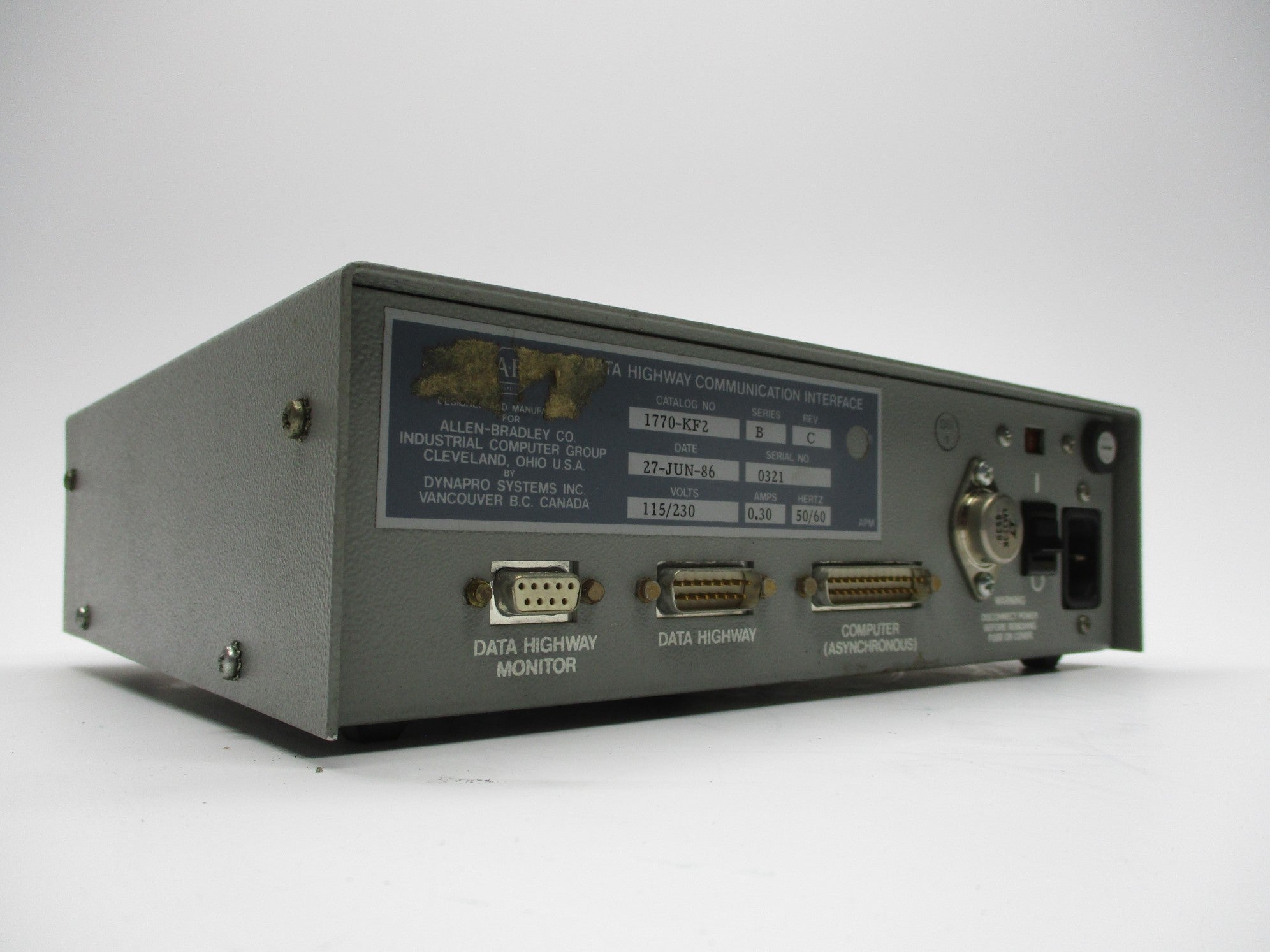 ALLEN BRADLEY 1770-KF2 SER. B UNMP