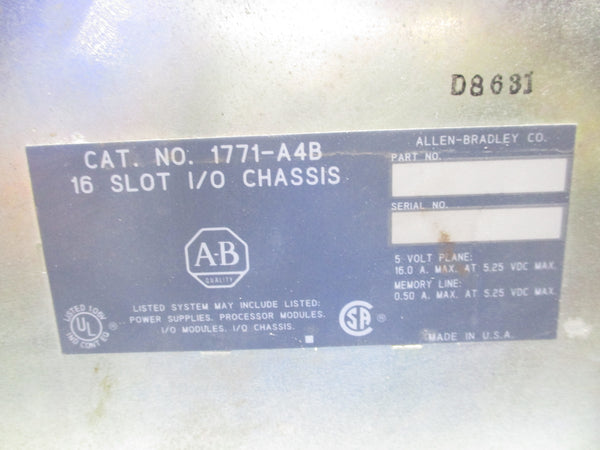 ALLEN BRADLEY 1771-A4B (AS PICTURED) UNMP