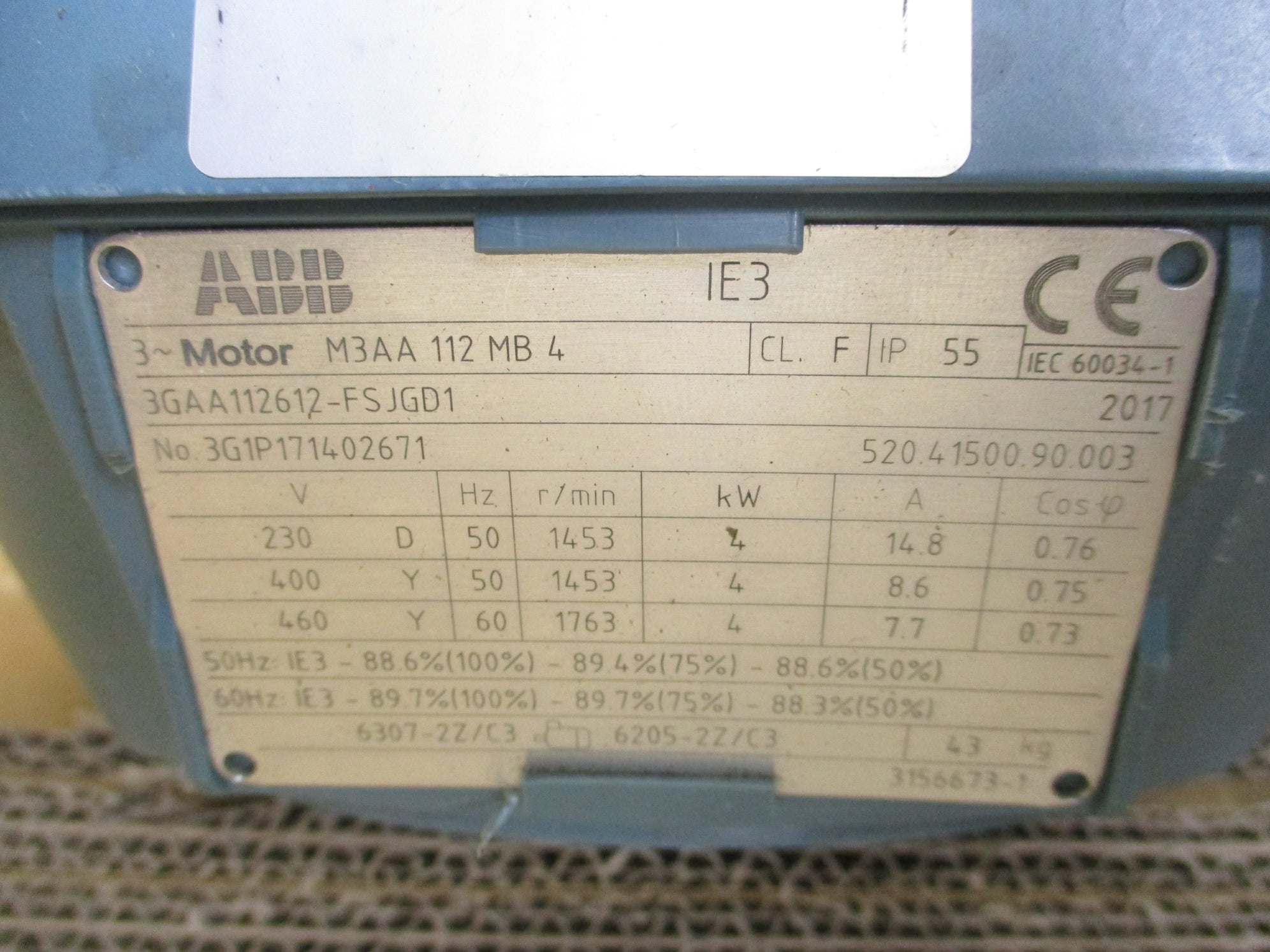 ABB 3GAA112612-FSJGD1 MHF75 NSNP