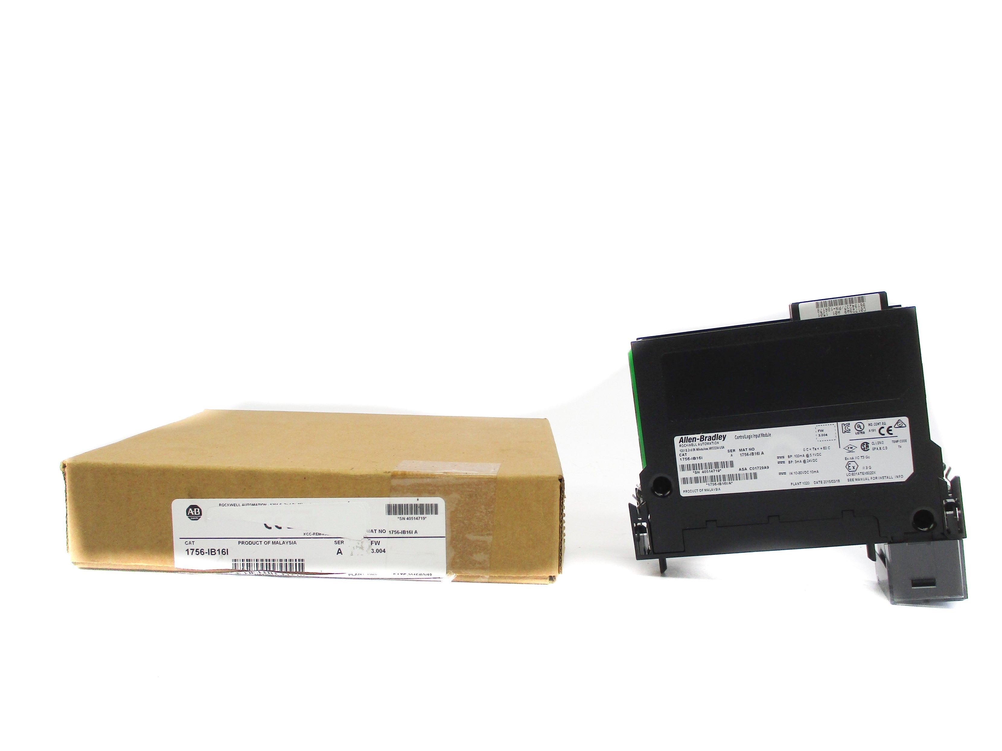ALLEN BRADLEY 1756-IB16I SER. A F/W 3.004 24VDC NSMP