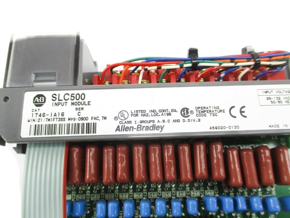 ALLEN BRADLEY 1746-IA16 SER. C 85-132VAC (NO DOOR) UNMP