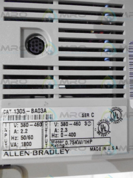 ALLEN BRADLEY 1305-BA03A SER. C (REMANUFACTURED)  NSMP