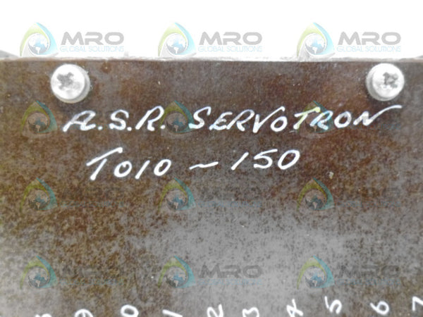 A.S.R. SERVOTRON T010-150 TRANSFROMER  UNMP