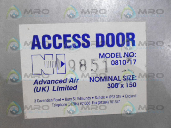 ADVANCED AIR 0810-17 ACCESS DOOR  NSNP