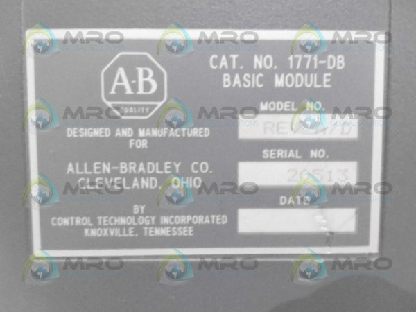 ALLEN BRADLEY 1771-DB  UNMP