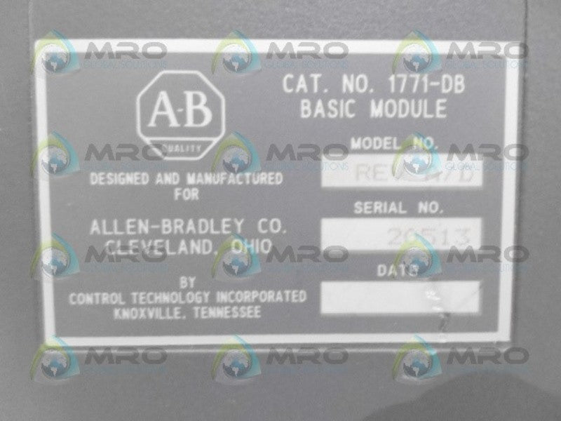 ALLEN BRADLEY 1771-DB  UNMP