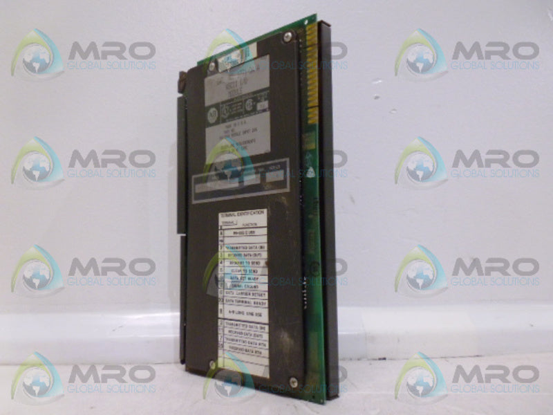 ALLEN BRADLEY 1771-DA SER A ASCII I/O MODULE UNMP