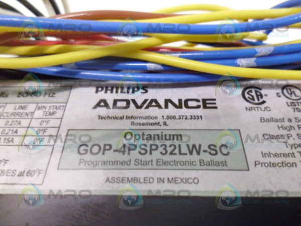 ADVANCE GOP-4PSP32LW-SC START PROGRAMMER UNMP