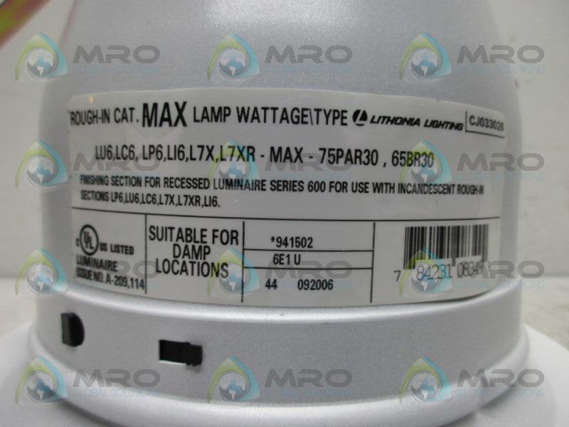 ADVANTAGE 6E1 941502 WHITE EYEBALL GLOBE NSMP