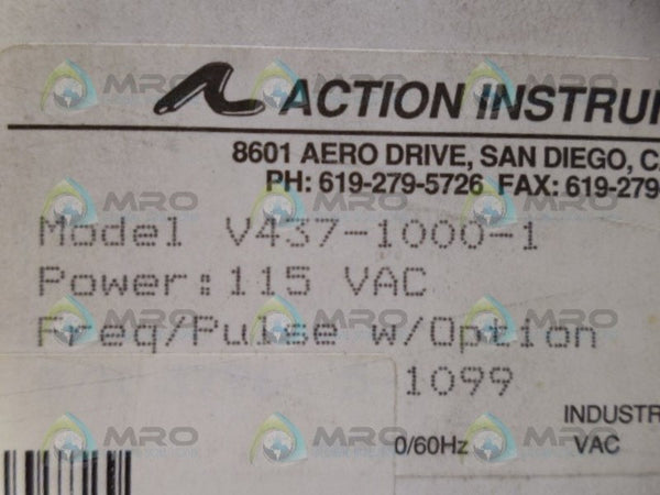 ACTION INSTRUMENTS V437-1000-1 INDICATOR NSMP