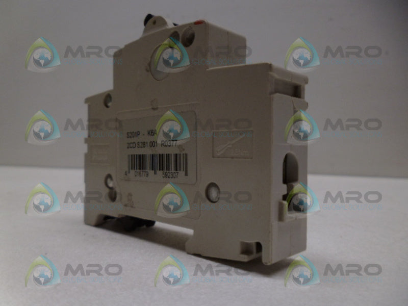 ABB S201P-K6 CIRCUIT BREAKER 6A UNMP