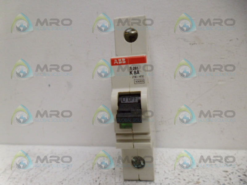 ABB S281-K8 CIRCUIT BREAKER NSMP